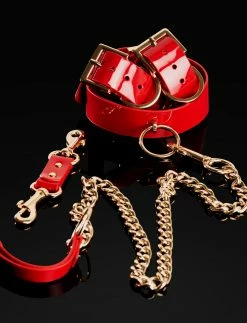 Honey Birdette Bondage Kit Red Liquid Leather