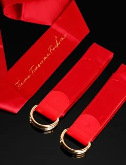 Honey Birdette Bondage Kit Deluxe Red Satin - Tie Me, Tease Me...