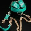 Honey Birdette Bondage Kit Jade -Hot Sale Honey Birdette Store 3.HB Cuffs Collar Jade Liquid
