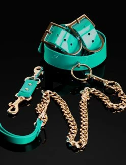 Honey Birdette Kukuro Jade Bra & Bottoms Set -Hot Sale Honey Birdette Store 3.HB Cuffs Collar Jade Liquid 89ed05b7 74eb 4468 a032 26023ea1645e