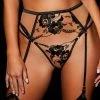 Honey Birdette Belle Garter Belt -Hot Sale Honey Birdette Store Belle Brief Suspender Frontcopy