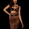 Honey Birdette Chastity Jaguar Skirt -Hot Sale Honey Birdette Store Chastity Bra Skirt Frontcopy3