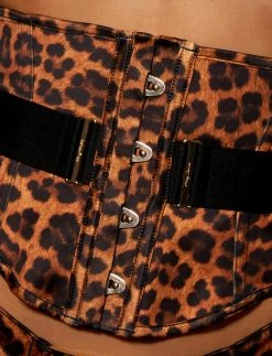Honey Birdette AU Chastity Jaguar Bra & Waspie Set -Hot Sale Honey Birdette Store Chastity Brief WaspieNOSTRAPS FrontZOOMcopy3