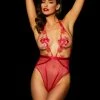 Honey Birdette Christine Red Bodysuit -Hot Sale Honey Birdette Store Christine Bodysuit Front 2 copy