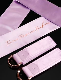 Honey Birdette Bondage Kit Lilac Deluxe Satin - Tie Me, Tease Me...