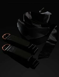 Honey Birdette Bondage Kit Rose Gold Satin Restraint Kit