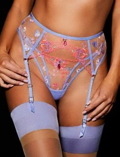 Honey Birdette Isabella Garter Belt -Hot Sale Honey Birdette Store Isabella Thong Suspender Frontcopy