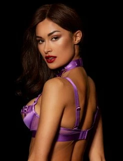 Honey Birdette AU Jasmin Amethyst 3 Piece Set -Hot Sale Honey Birdette Store Jasmin Bra Back1copy3