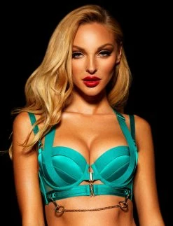 Honey Birdette Kukuro Jade 3 Piece Set -Hot Sale Honey Birdette Store Kukuro Bra Front 2 8da6269f 3f1e 4a84 8800 9367053c81ca