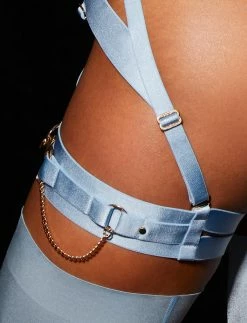 Honey Birdette AU Kukuro Baby Blue 3 Piece Set -Hot Sale Honey Birdette Store Kukuro Garter Suspender BackZOOMcopy2