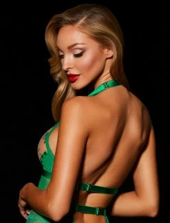 Honey Birdette AU Laura Emerald Bodysuit Set -Hot Sale Honey Birdette Store LauraEmerald Bodysuit Back 8008b7b8 fc49 4758 a89f 802a33f9a8bd
