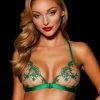 Honey Birdette Laura Emerald Bralette -Hot Sale Honey Birdette Store LauraEmerald Bralette Front 1 copy