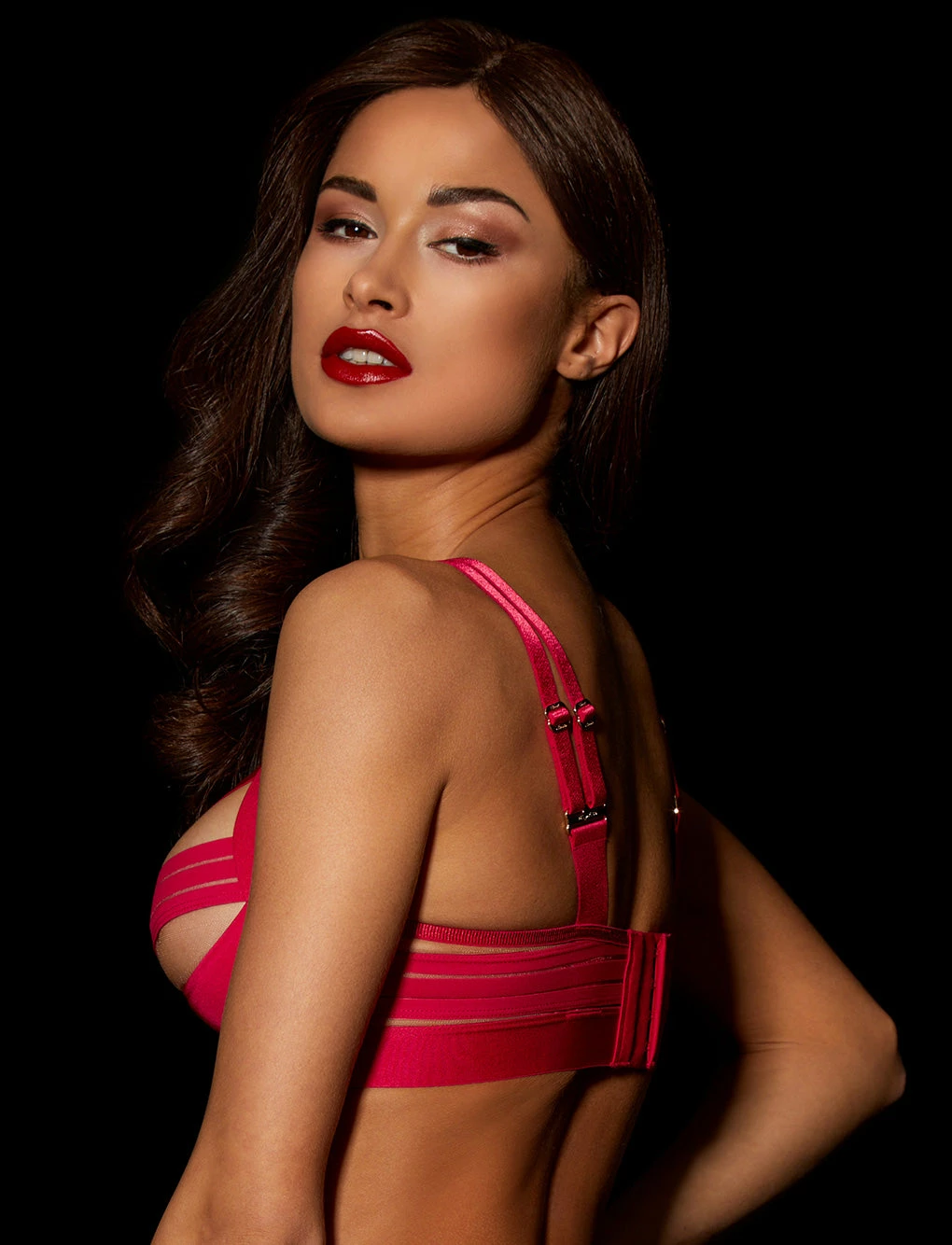 Honey Birdette AU Linda C Raspberry Bra & Bottom Set 8 Honey Birdette AU Linda C Raspberry Bra & Bottom Set - Image 6