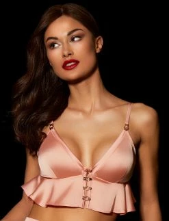 Honey Birdette AU Melissa Blush Loungewear Bralette & Pants Set -Hot Sale Honey Birdette Store Melissa Bralette Front1copy2