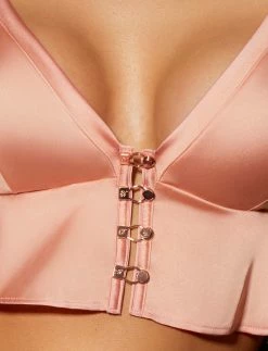 Honey Birdette Melissa Blush Loungewear Bralette -Hot Sale Honey Birdette Store Melissa Bralette FrontZOOMcopy
