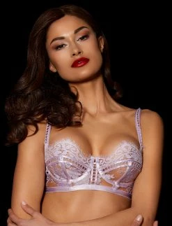 Honey Birdette AU Molly Lilac Bra & Bottoms Set -Hot Sale Honey Birdette Store Molly Bra Front4copy