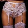 Honey Birdette Molly Lilac Suspender -Hot Sale Honey Birdette Store Molly Brief Suspender Frontcopy2