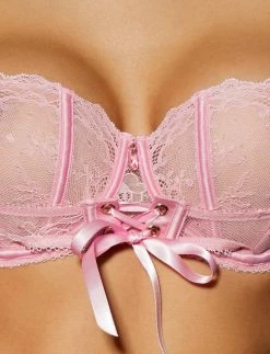 Honey Birdette Rebecca Sweet Pink 3 Piece Bra Set -Hot Sale Honey Birdette Store Rebecca Bra FrontZOOMcopy2