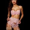 Honey Birdette Rebecca Sweet Pink 3 Piece Bra Set
