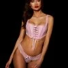 Honey Birdette Rebecca Sweet Pink Corset & Bottom Set