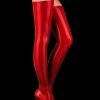 Honey Birdette Latex Red Thigh Highs -Hot Sale Honey Birdette Store Red Latex ThighHigh