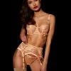 Honey Birdette AU Shannon 3 Piece Set -Hot Sale Honey Birdette Store Shannon Bra Thong Suspender Frontcopy