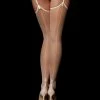 Honey Birdette Capucine Ivory Natural Bowties Suspender Stockings 2 Honey Birdette Capucine Ivory Natural Bowties Suspender Stockings -Hot Sale Honey Birdette Store Stockings Chic Bowtie Nude WEB